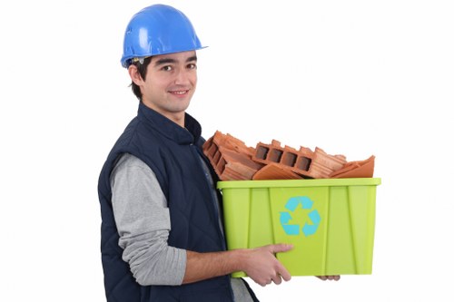 Recycling process for builders waste in Brompton